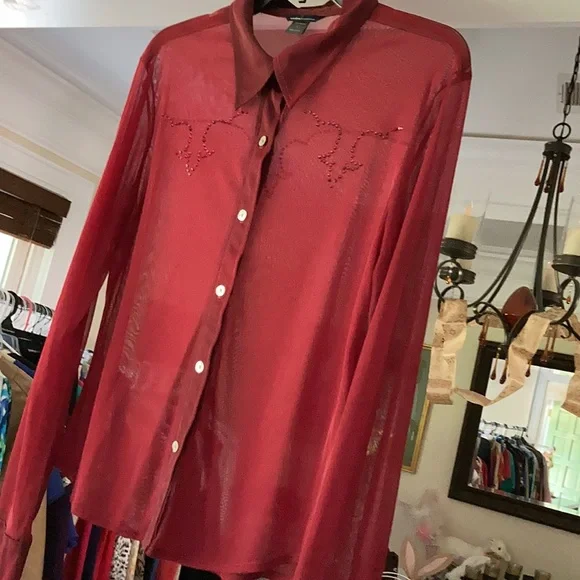 Sexy Cowgirl Rhinestones Western Shirt - Picture 15 of 16